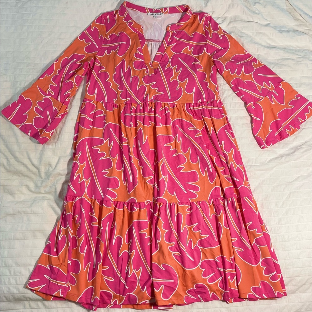 Mary Square Long Sleeve Dress